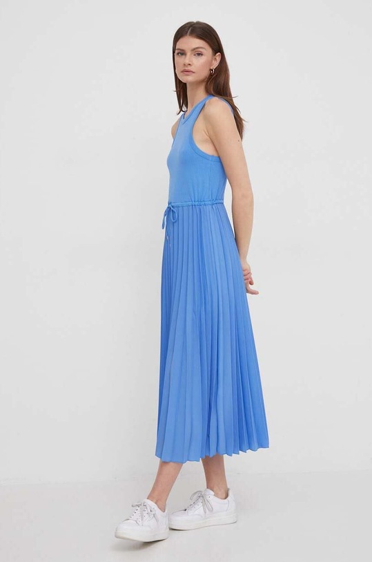 Tommy Hilfiger rochie midi albastru WW0WW39342
