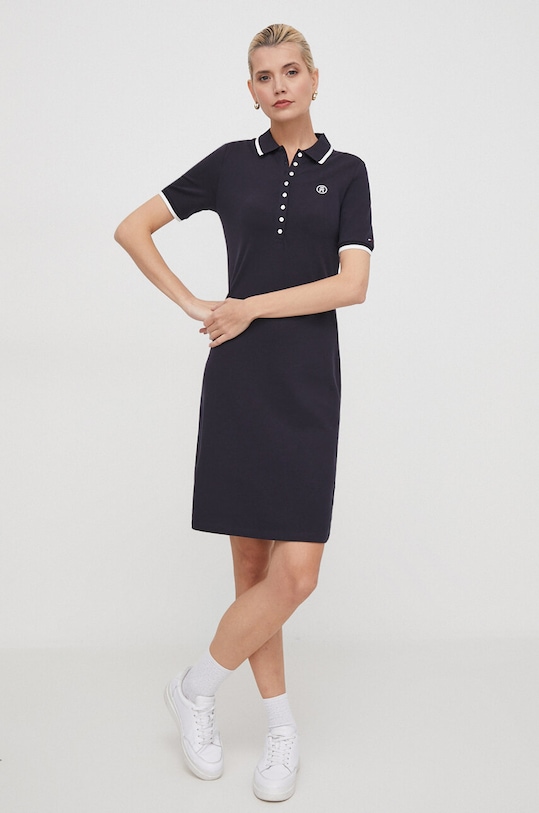 Šaty Tommy Hilfiger WW0WW41275 tmavomodrá SS24