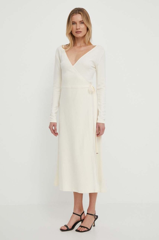 Tommy Hilfiger sukienka beżowy WW0WW41276