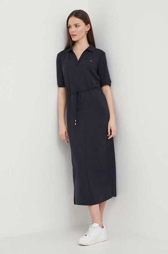 Šaty Tommy Hilfiger WW0WW41278 námořnická modř SS24