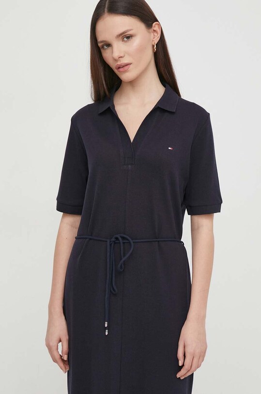 Šaty Tommy Hilfiger námořnická modř WW0WW41278