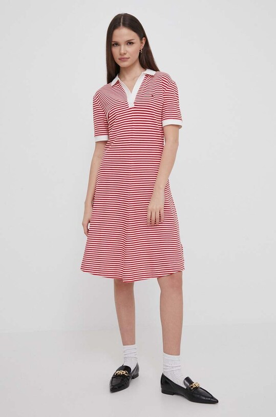 Tommy Hilfiger rochie WW0WW41567 rosu SS24
