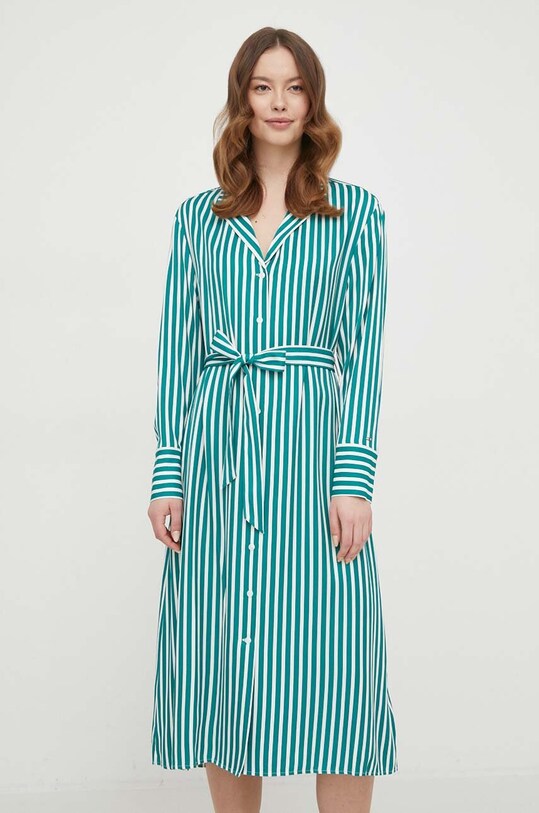 Tommy Hilfiger vestito midi verde WW0WW41594