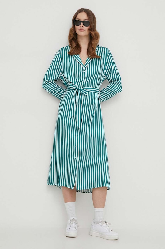 Tommy Hilfiger rochie WW0WW41594 verde SS24