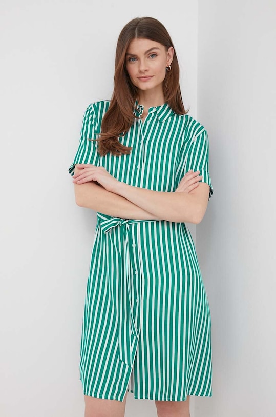 Šaty Tommy Hilfiger mini zelená WW0WW41613