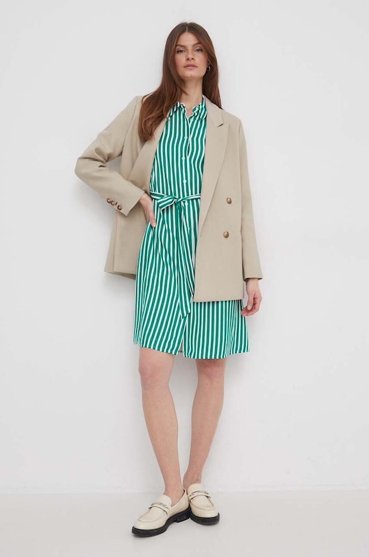 Šaty Tommy Hilfiger WW0WW41613 zelená SS24