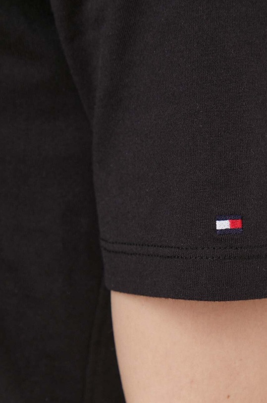 Tommy Hilfiger rochie din bumbac WW0WW41757 negru