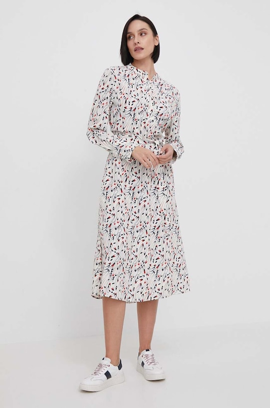 Šaty Tommy Hilfiger midi vícebarevná WW0WW41904