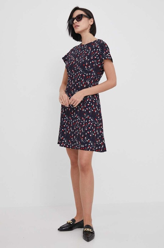 Φόρεμα Tommy Hilfiger WW0WW42441 σκούρο μπλε SS24