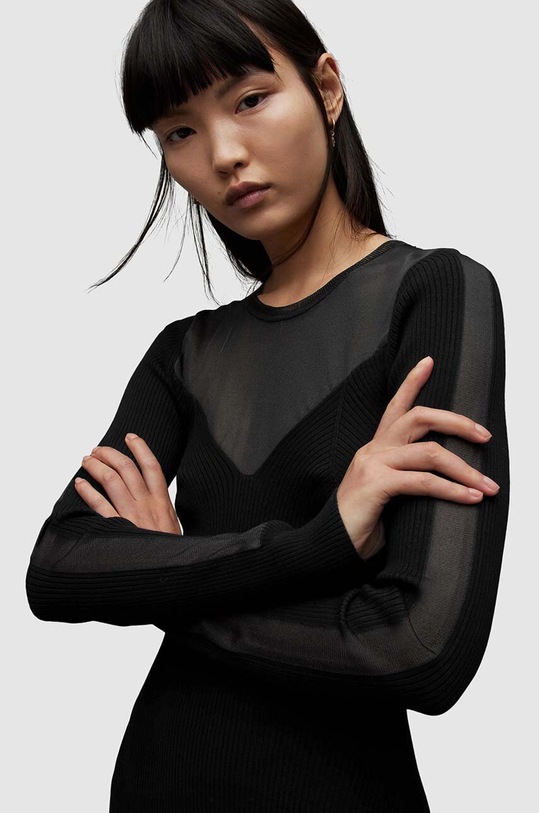 Šaty AllSaints Flete WD094Z černá SS24