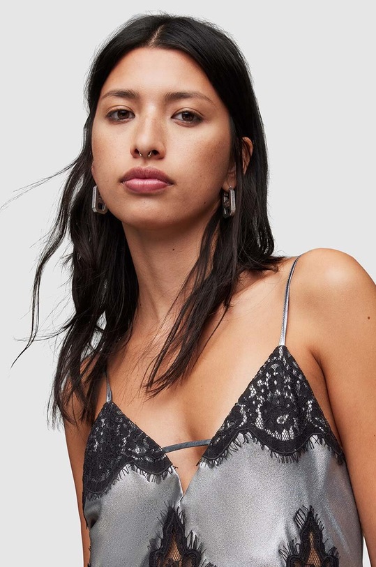 Šaty AllSaints Ophelia WD222Z šedá SS24