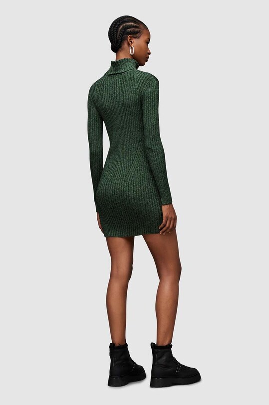AllSaints rochie Juliette verde WD269Z