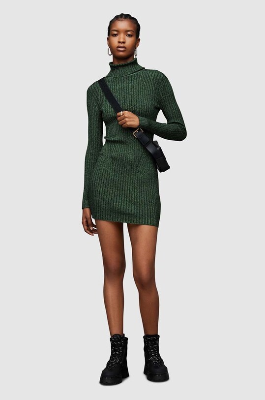 AllSaints rochie Juliette WD269Z verde