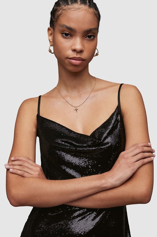 AllSaints rochie Haddi WD311Y negru SS24