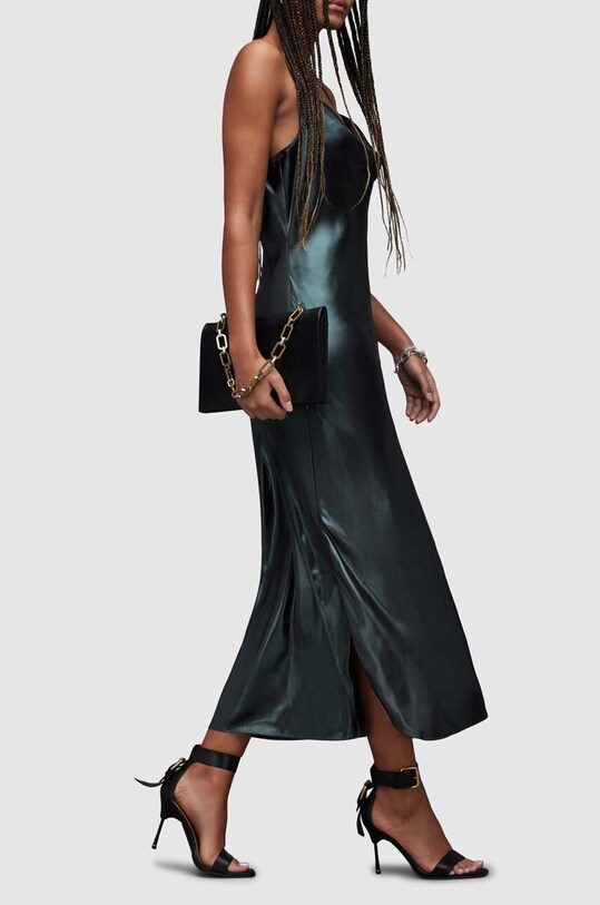 Šaty AllSaints Hadley WD320Z zelená