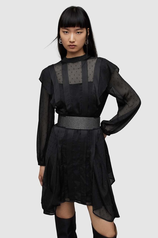 Šaty AllSaints Fleur WD328Z černá SS24