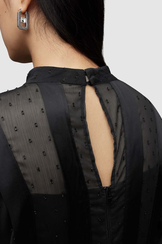 Šaty AllSaints Fleur černá WD328Z
