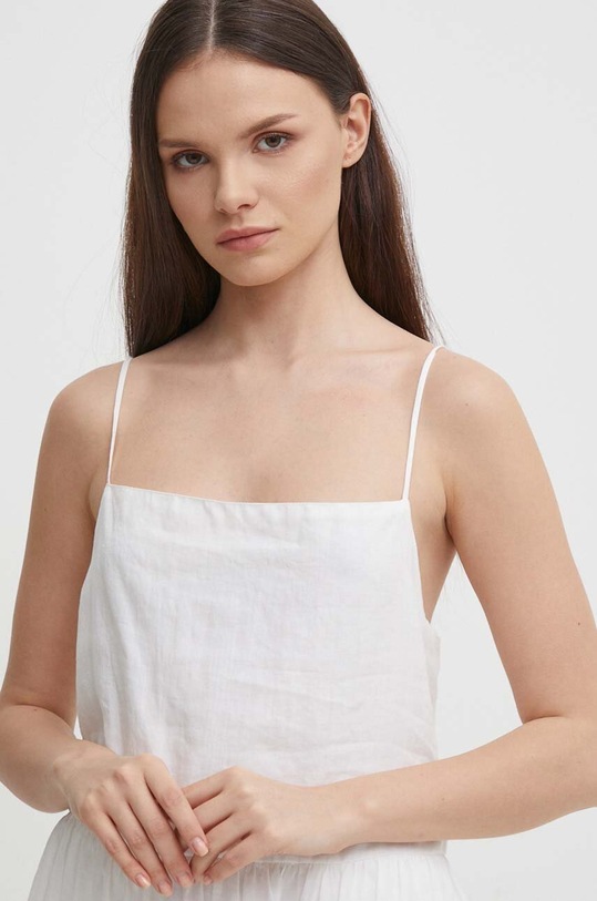 Šaty Tommy Hilfiger bílá WW0WW41877