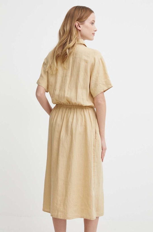 Дрехи Ленена рокля Tommy Hilfiger WW0WW41911 бежов