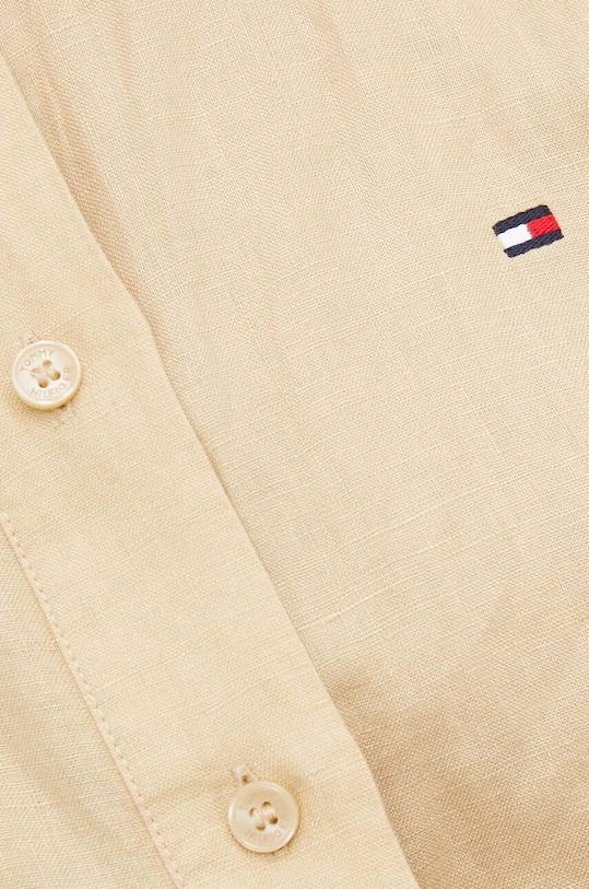 Ленена рокля Tommy Hilfiger WW0WW41911 бежов