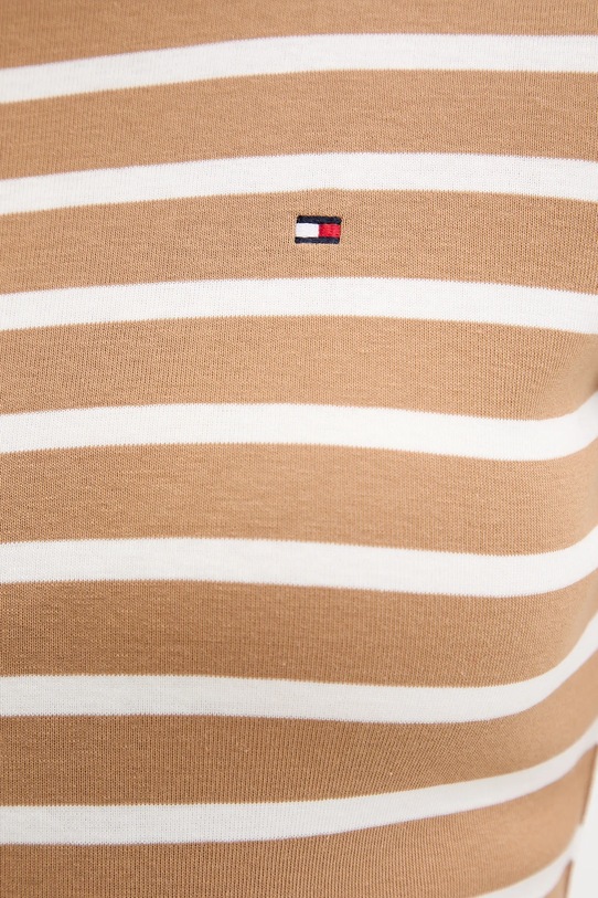Tommy Hilfiger sukienka bawełniana WW0WW42721 beżowy