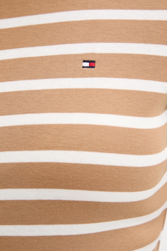 Tommy Hilfiger sukienka bawełniana WW0WW42721 beżowy