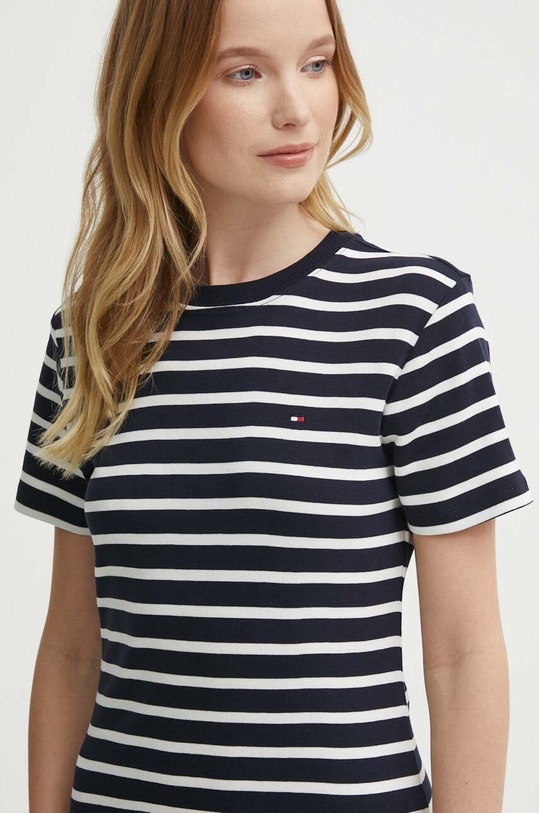 Бавовняна сукня Tommy Hilfiger темно-синій WW0WW42721