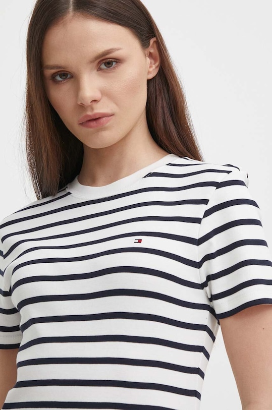 Tommy Hilfiger rochie din bumbac bleumarin WW0WW42721