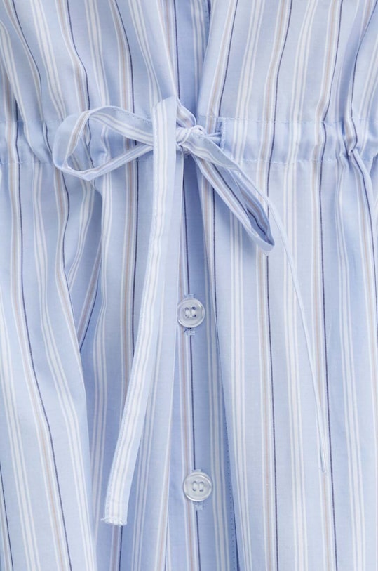 Bavlněné šaty Samsoe Samsoe SAAMELIE F24100139 modrá