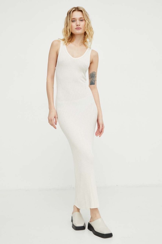 Herskind selyemkeverékes ruha Sugar 5171106 bézs SS24