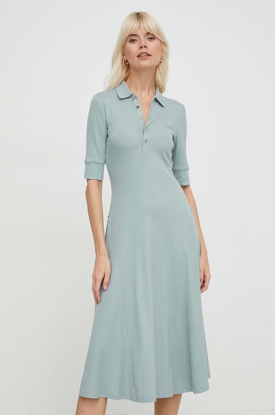 Lauren Ralph Lauren sukienka z elastanem zielony 200889071