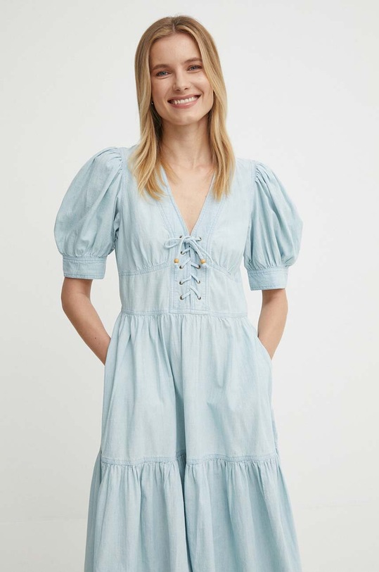 Джинсова сукня Lauren Ralph Lauren блакитний 200933355