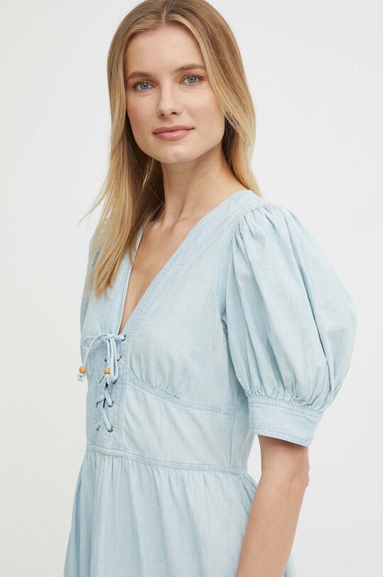 Rifľové šaty Lauren Ralph Lauren 200933355 modrá