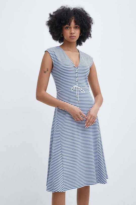 Lauren Ralph Lauren sukienka wzorzyste niebieski 200933362