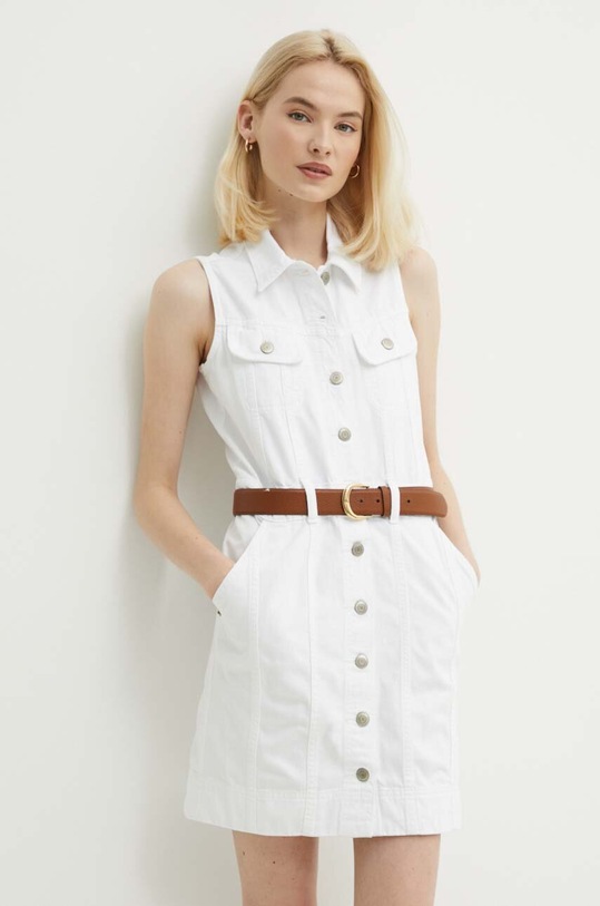 Lauren Ralph Lauren sukienka jeansowa casual biały 200933431