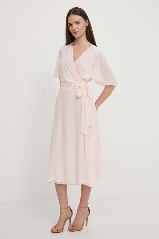 Сукня Lauren Ralph Lauren короткий рожевий 250909381