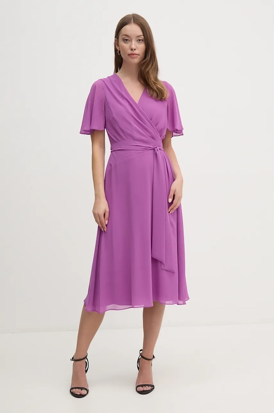 Lauren Ralph Lauren rochie midi violet 250909381