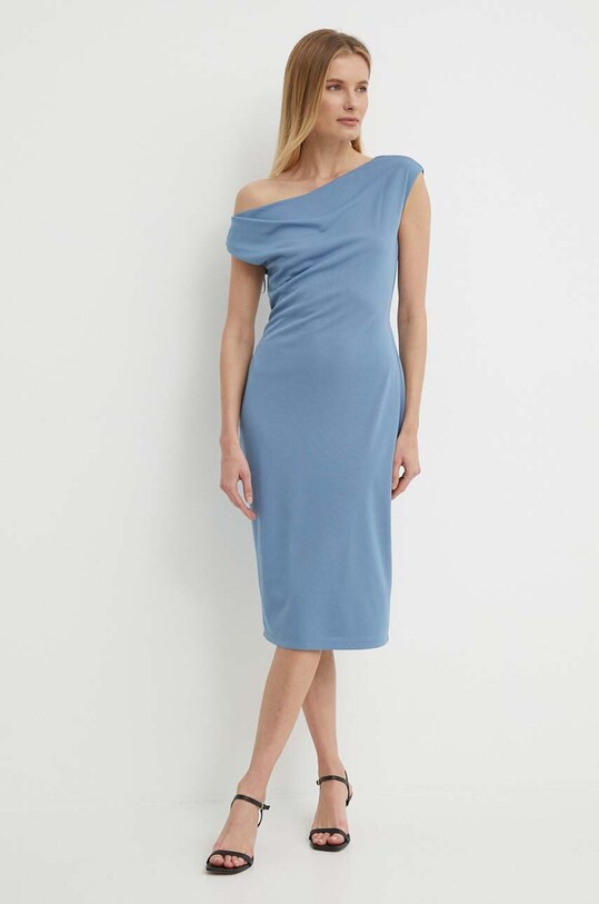 Платье Lauren Ralph Lauren 250933454 голубой SS24