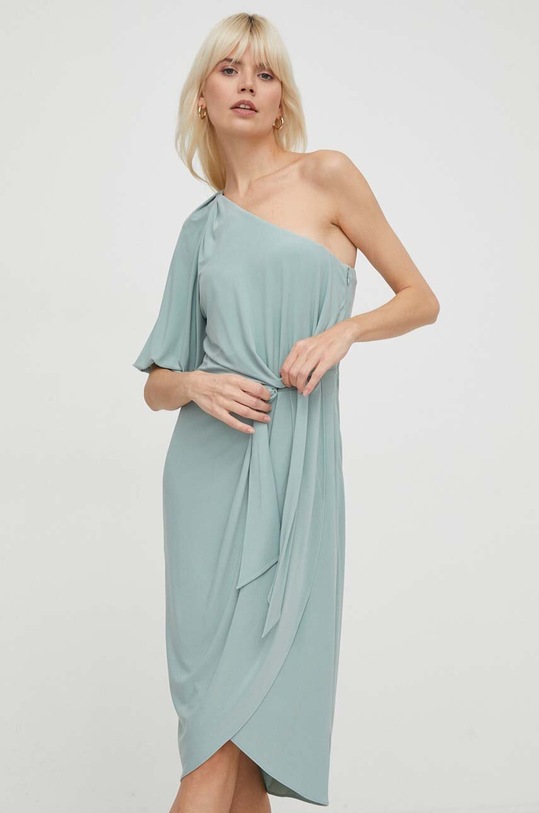Φόρεμα Lauren Ralph Lauren με ελαστάν πράσινο 250939505