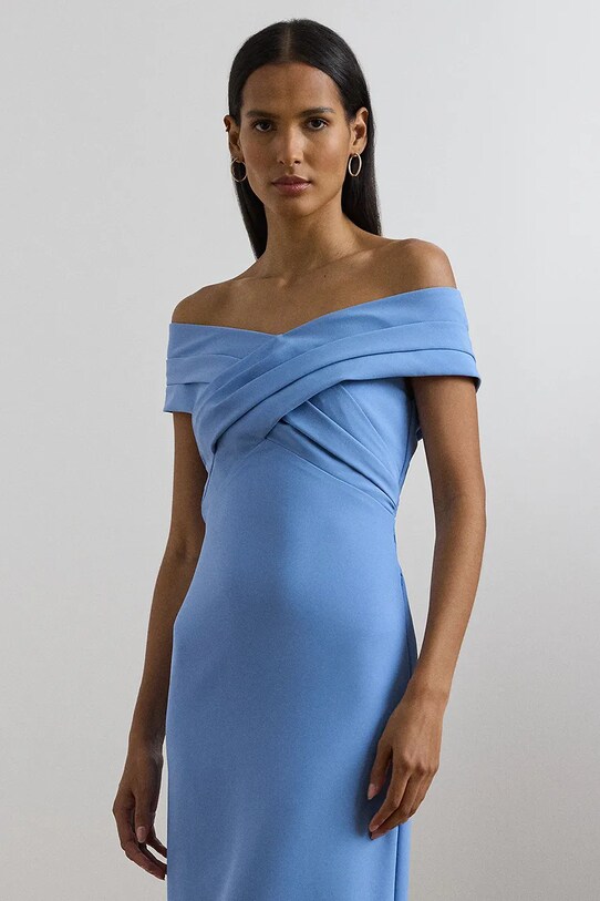 Oblačila Obleka Lauren Ralph Lauren 253936391 modra