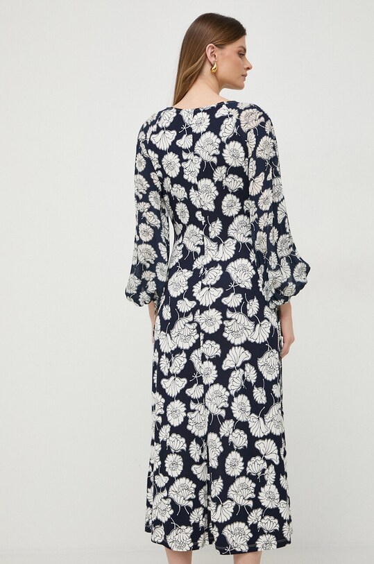 Φόρεμα από συνδιασμό μεταξιού Weekend Max Mara 2415621071600 σκούρο μπλε SS24