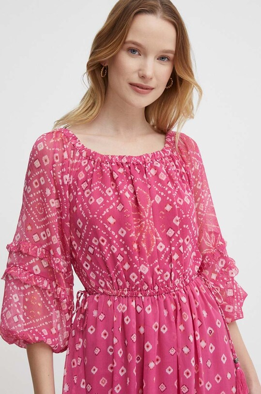 Pepe Jeans rochie MARLENE roz PL953469