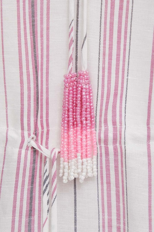 Pepe Jeans sukienka lniana DEBBIE PL953497 multicolor