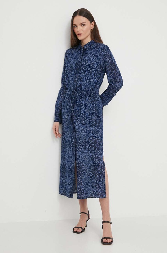Šaty Pepe Jeans PAZZI midi námořnická modř PL953501