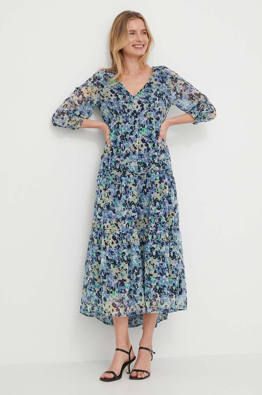 Pepe Jeans sukienka CARINA trzy czwarte granatowy PL953504