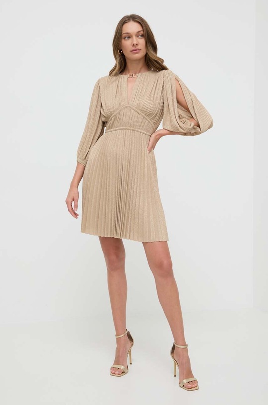Liu Jo sukienka CA4050.J1923 złoty SS24