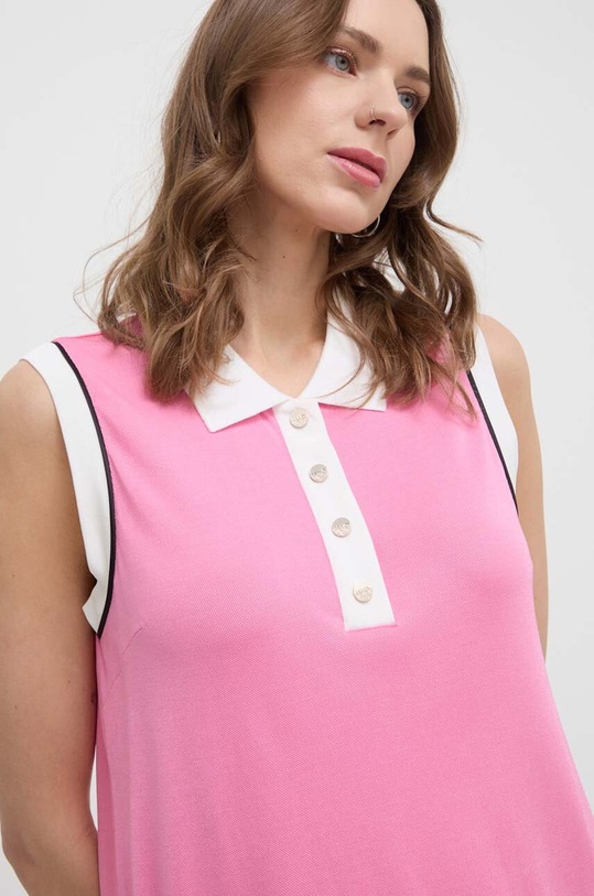 Liu Jo sukienka różowy TA4248.J4654