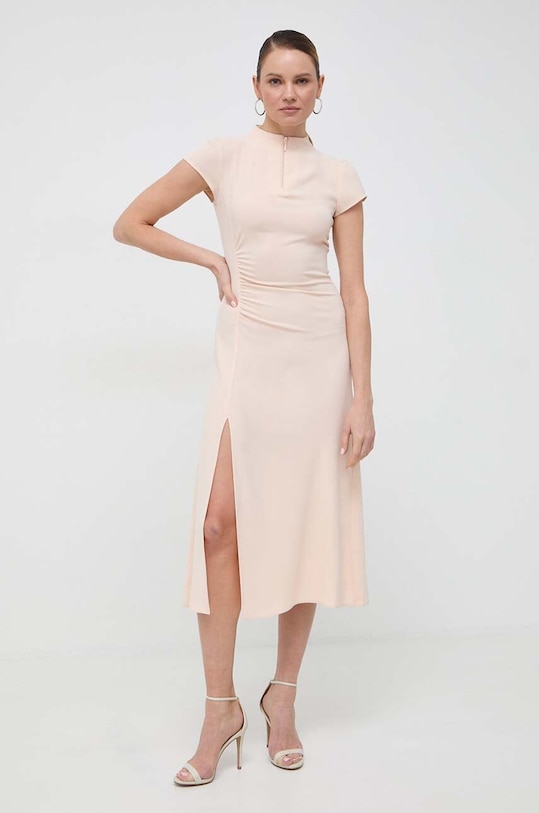 Armani Exchange rochie midi portocaliu 3DYA05.YN9JZ