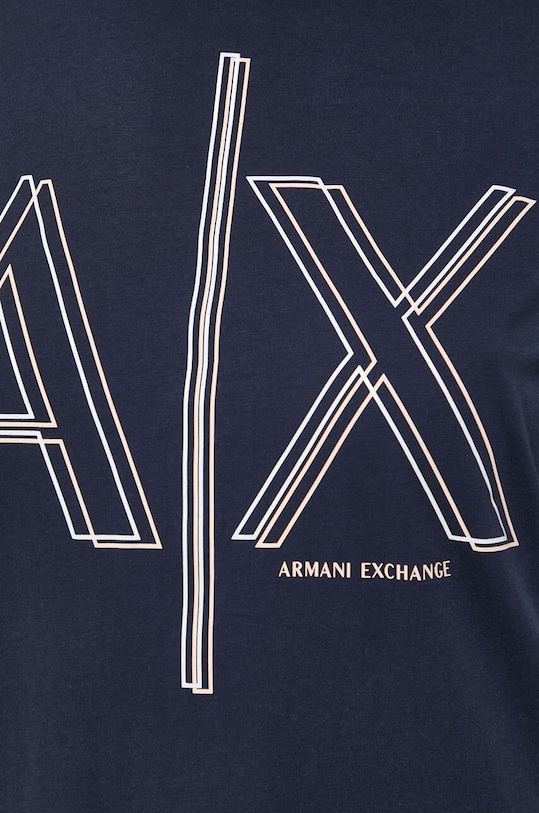 Armani Exchange rochie din bumbac 3DYA70.YJ3RZ bleumarin