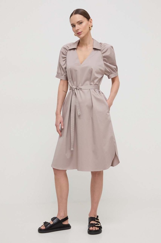 Φόρεμα BOSS 50515778 μπεζ SS24